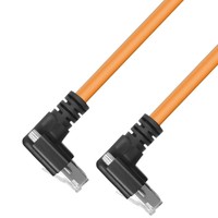 Câble de connexion pour caméra CCD à coude 10 Gigabit Orange pour diagnostic automobile