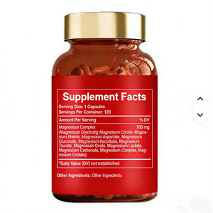 Venta Directa de Fabricantes OEM de Cápsulas de Complejo de Magnesio Personalizadas con 12 Tipos de Suplementos Dietéticos de Magnesio Activo - Product Image 2