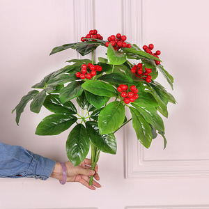 CC Hot Nouvelle Variété Simulation Artificielle <span class=keywords><strong>Cerise</strong></span> Avec Mousse Fruits Rouges Plante En Pot De Jardin D'intérieur 037 - Product Image 2