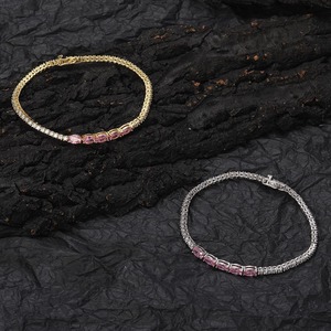 2Mm Tennis <b>Bracelet</b>, Zirconium Tennis <b>Bracelet</b> With Zircon Women's <b>Bracelet</b>. Tanjing Fashion Lijing Necklace - Product Image 3