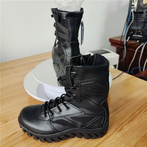 Bottes DFA120 en toile et cuir noir, nouveau design, bottes de randonnée en forêt, bottes de combat en jungle - Product Image 4