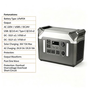 Estación de Energía Portátil de 3000W, Generador Solar LiFePO4 de 220V, para Camping, Emergencias, Carga Rápida, Almacenamiento de Energía - Product Image 1