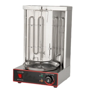 Four à barbecue rotatif vertical automatique en acier inoxydable pour la préparation de viande de dinde, machine à viande avec moteur 220V pour les grillades en restauration - Product Image 3