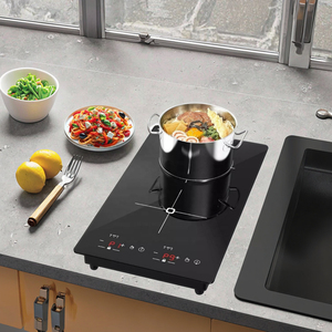 Hot bán cảm ứng 2 tấm bếp điện thương mại đôi Burner cảm ứng đung sử dụng nhà được xây dựng trong bếp cảm ứng - Product Image 4