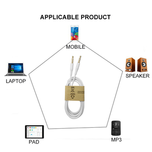 Placcato oro 4 poli 3.5 millimetri <span class=keywords><strong>aux</strong></span> audio cable car stereo <span class=keywords><strong>aux</strong></span> cavo maschio a maschio cavo per la cuffia altoparlante del telefono mobile del computer portatile - Product Image 2