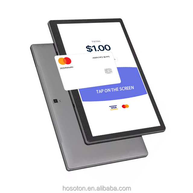 OEM Free 14 Inch Touch Screen Restaurant Tablet Front NFC Android Display Soft Pos Android Pos Nfc Tablet with Payment