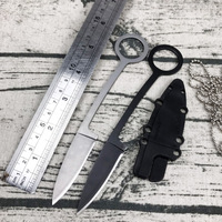 Couteau à lame fixe miniature portable 3Cr13Mov Couteau de chasse Lame fixe Couteaux de survie pour le camping en plein air
