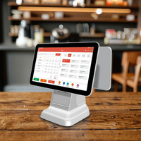Win-dows Android 15.6 pouces double écran tactile POS Machine caisse enregistreuse POS kiosques de paiement tablette POS avec imprimante intégrée