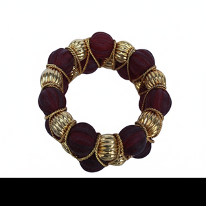 แหวนผ้าเช็ดปากประดับเพชรคริสตัลสีแดงใสไม่เหมือนใครสำหรับตกแต่งโต๊ะ - Product Image 1