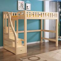 Lit superposé moderne multifonctionnel en bois de haute qualité, extensible, avec rangement, idéal pour les dortoirs scolaires et les appartements de villas