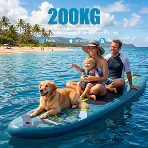 TIDETREK 350*83*15ซม. กระดานซัพบอร์ดพีวีซีแบบพกพาอเนกประสงค์ ปรับแต่งได้ พร้อมไม้พาย กระดานยืนพายแบบเป่าลม กระดานโต้คลื่นแบบซัพ - Product Image 4