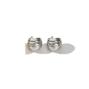 Fine Geometric Hoop <b>Earrings</b> 316L Stainless Steel PVD Gold Plating Sustainable Resistant Minimalist Jewelry - Product Image 1