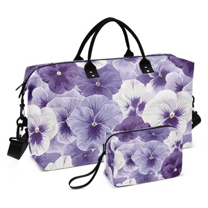 Bolsa de Gimnasio con Estampado Hawaiano Personalizado Puakenikeni Hau, Ligera, para Viaje, con Neceser, Venta al Por Mayor - Product Image 1