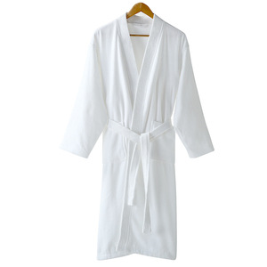 Peignoir ou robe de chambre 100% coton de haute qualité, col kimono ou châle, parfait pour la salle de sport, la douche, le <span class=keywords><strong>spa</strong></span>, l'hôtel, les vacances - Product Image 2