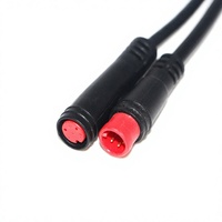Connecteur Mini M8 IP65 Étanche 2 Broches Mâle-Femelle pour Câble de Vélo Électrique, Trottinette, Phare LED et Clignotant