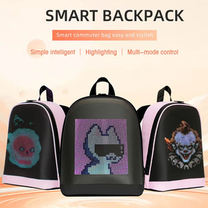 Mochila escolar/comercial Pantalla inteligente LED personalizable y bolsa brillante LED para publicidad exterior con Edición de control de aplicación - Product Image 3