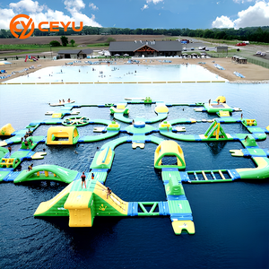 Ceyu Gonflable pour <span class=keywords><strong>Parc</strong></span> Aquatique, Équipement de Sports Nautiques Géant de Haute Qualité, Plateforme Flottante Amusante pour Jeux d'Été sur la Plage <span class=keywords><strong>et</strong></span> le <span class=keywords><strong>Lac</strong></span> - Product Image 1