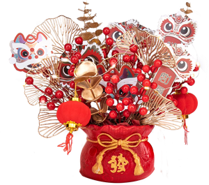 ชุดดอกไม้ประดับตรุษจีน2025ตรุษจีนชุดของขวัญงูเวียดนามสุขสันต์วันตรุษจีน - Product Image 1