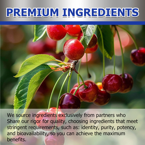 Cápsulas de Extracto de Cereza de Etiqueta Privada, Fórmula de Alta Absorción Derivada de 20000mg de Fruta Orgánica, Apoyo para Articulaciones y Músculos - Product Image 6
