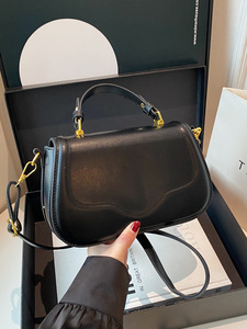 2025 hợp thời trang của phụ nữ Crossbody Vai Túi màu nâu sẫm vỏ sò với Polyester lót xách tay giản dị mùa xuân mới yên Túi - Product Image 6