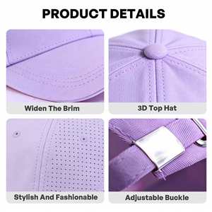 Gorra de Béisbol de Alta Calidad para Uniformes de Trabajo, Ajustable, Visera Plana, Gorra Deportiva Lisa, Doble Capa, Estructurada y Firme - Product Image 3