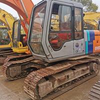 Excavatrice d'occasion Hitachi EX120, équipement lourd, vente aux enchères, fabrication japonaise, modèle 2020