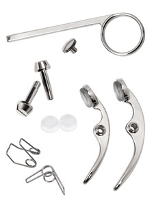 Accessoires de réparation pour trompette Bb, instrument en laiton de petite taille, tout-en-un, universel, <span class=keywords><strong>clé</strong></span>, soupape de purge d'eau, support de ressort, bouton, boucle - Product Image 4