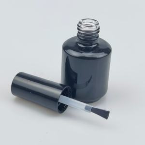Flacon en verre vide de luxe pour vernis à ongles, rond, blanc/noir, 8ml, 10ml, 15ml, avec bouchons pinceaux, en gros, pour gel UV, en promotion - Product Image 3