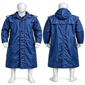 Fabricante al por mayor de impermeables vintage de poliéster/rayón con cuello en V, diseño personalizado, para uso de seguridad, uniforme táctico para exteriores, poncho, válido según ISO. - Product Image 1