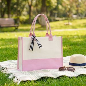 Bolsa de Lona Portátil de Gran Capacidad con Logotipo Personalizado 2026 - Product Image 1