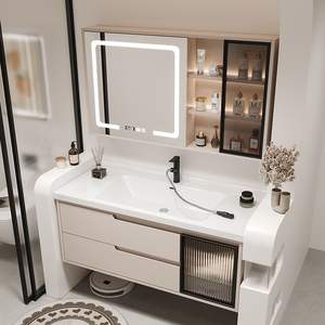 Classic <strong>Bathroom</strong> Vanity Cabinet with Antique <strong>Style</strong> Timeless Elegance - Product Image 3