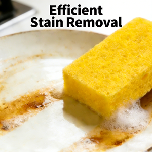 Éponge de nettoyage de vaisselle de cuisine biodégradable écologique personnalisable en gros avec bord rond - Product Image 5