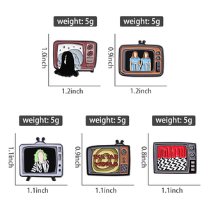 Halloween Horror TV Broche Spookachtige Metalen Badge Reversspeld voor Kleding Trui Rugzak Sieraden Cadeau - Product Image 6
