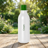 Conteneur en plastique HDPE cylindrique de 1000 ml avec couvercle, emballage de haute qualité pour détergents liquides, produits de nettoyage ménager, service ODM