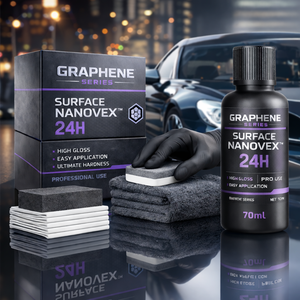 GRAPHONEX Nanovex 24H Revêtement céramique au graphène 60µm d'épaisseur Haute brillance Durabilité ultime (70ml) Fonction auto-réparatrice 10 ans - Product Image 4