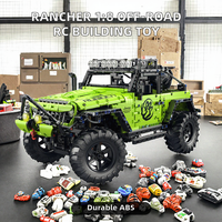 Voiture de course tout-terrain Missile Bear Rancher 1:8 télécommandée en plastique ABS, modèle de jouet électronique à construire avec 40 blocs