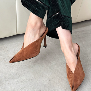 Scarpe Eleganti per Banchetti e Ufficio con Tacco Alto e Punta Affusolata, Tendenza Moda Estiva e Autunnale - Product Image 2