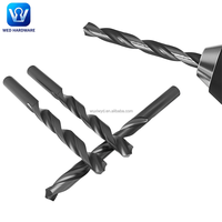Foret hélicoïdal HSS 4341 forgé à froid, norme DIN338, oxyde noir, tige droite, pour perçage de l'acier au carbone, du fer et de l'aluminium