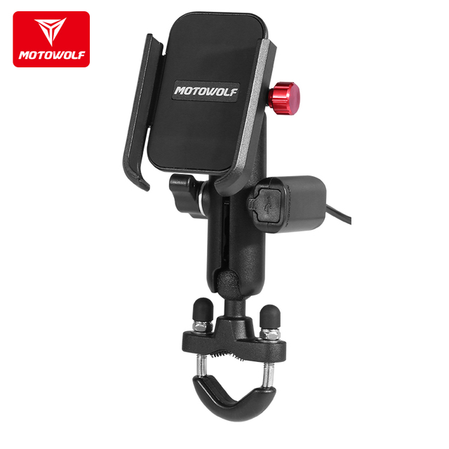 MOTOWOLF Hot Sale Version 3 Phone Holder Adjustable Handlebar Mirror Mobile Phone Holder for Motorcycle