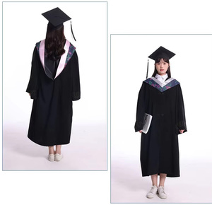 Robe de Cérémonie de Remise des Diplômes en Polyester pour Hommes – Tenue Académique Universitaire pour Docteur, Maître, Professeur et Directeur - Product Image 1