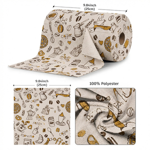 Paños de Limpieza de Microfibra con Impresión Personalizada, Rollo de Toallas Reutilizables, Paquete de 20, 25x25cm, Paños <span class=keywords><strong>para</strong></span> Lavar Autos Sin Rayones - Product Image 4