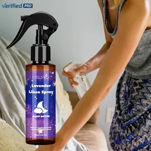 Semprotan ruangan Lavender alami, semprotan aromaterapi Linen semprot bantal tidur dalam Chamomile dan minyak esensial Lavender murni
