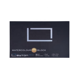 Nghệ Sĩ Chuyên Nghiệp Giấy Màu Nước Pad Nóng Lạnh Ép Leyton 300 Gam 350 Gam 450 Gam Gsm 4K 8K 16K 100% Bông Watercolour <span class=keywords><strong>Sketchbook</strong></span> - Product Image 6
