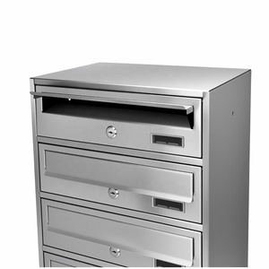 Sơn tĩnh điện thép mạ kẽm hộp thư Thương mại an ninh bưu kiện giao hàng không thấm nước treo tường 12L Công suất nhà - Product Image 3