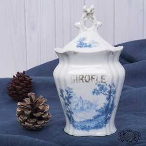 French Porcelain <b>Spice</b> <b>Rack</b> Set Elegant Storage Bottles & <b>Jars</b> - Product Image 2