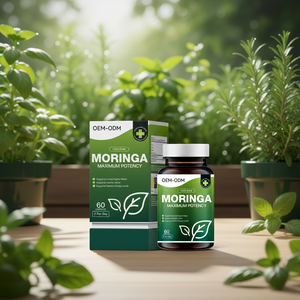 Wrightlife Hot Sale <span class=keywords><strong>Moringa</strong></span> <span class=keywords><strong>Capsules</strong></span> <span class=keywords><strong>Moringa</strong></span> Bladeren Extract Supplement voor Volwassenen OEM Ondersteund - Product Image 2