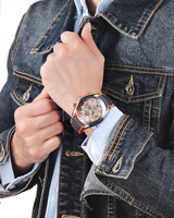 PAULAREIS Mode 22mm Gummiarmband Uhr für Herren Wasserdicht Chronograph Leuchtend Automatische Mechanische Uhren Herren Relojes