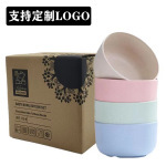 Bol en paille de blé rond 120 ml, bol pour repas d'enfants, vaisselle écologique - Product Image 4