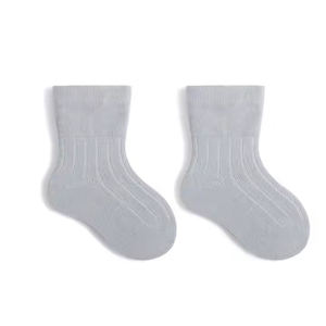 Calcetines de tubo de ganchillo para niño pequeño básicos personalizados <span class=keywords><strong>Humpty</strong></span> <span class=keywords><strong>Dumpty</strong></span> de bambú orgánico blanco al por mayor con volante - Product Image 4