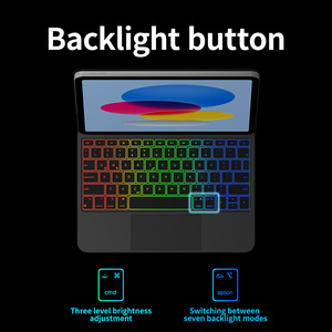 Từ Hợp kim nhôm đèn nền <span class=keywords><strong>Touchpad</strong></span> Bàn phím không dây máy tính bảng trường hợp bảo vệ đầy đủ mô hình bán chạy nhất các nước - Product Image 6